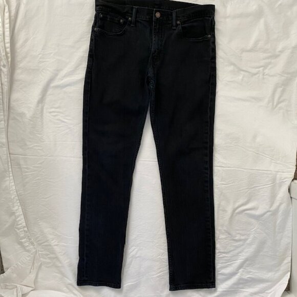 LEVI STRAUSS 511 Straight Leg Faded Black Denim Jeans 33 x 32 - Picture 4 of 14